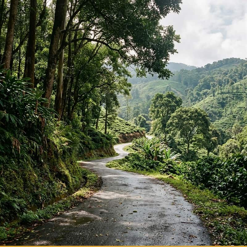 Bangalore to Chikmagalur & Mullayanagiri Peak tempo traveller rental — 245 km via NH75 via Hassan & Belur