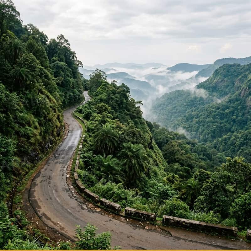 Chennai to Yelagiri Hills Weekend Escape tempo traveller rental — 230 km via NH48 via Vaniyambadi & the Ponneri ghat road