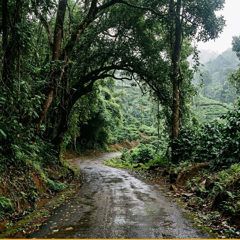 Mysore to Chikmagalur & Mullayanagiri Peak tempo traveller rental — 180 km via NH373 via Krishnarajpet & Hassan