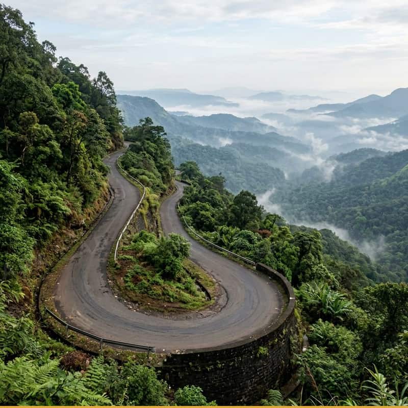 Mysore to Ooty & Coonoor Nilgiris tempo traveller rental — 125 km via NH766 & NH181 via Gundlupet, Bandipur & Gudalur